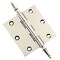 Embassy 3-1/2 x 3-1/2 Solid Brass Hinge, Polished Nickel Finish with Steeple Tips 3535BBUS14S-1 - alternate 1
